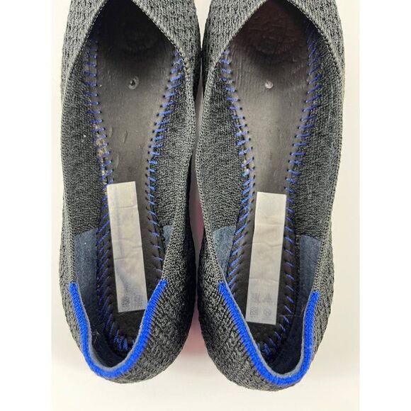 Rothy's The Point Black Honeycomb Knit Flats *NO SIZE NO INSOLES* Size 5.5 READ - Picture 8 of 10